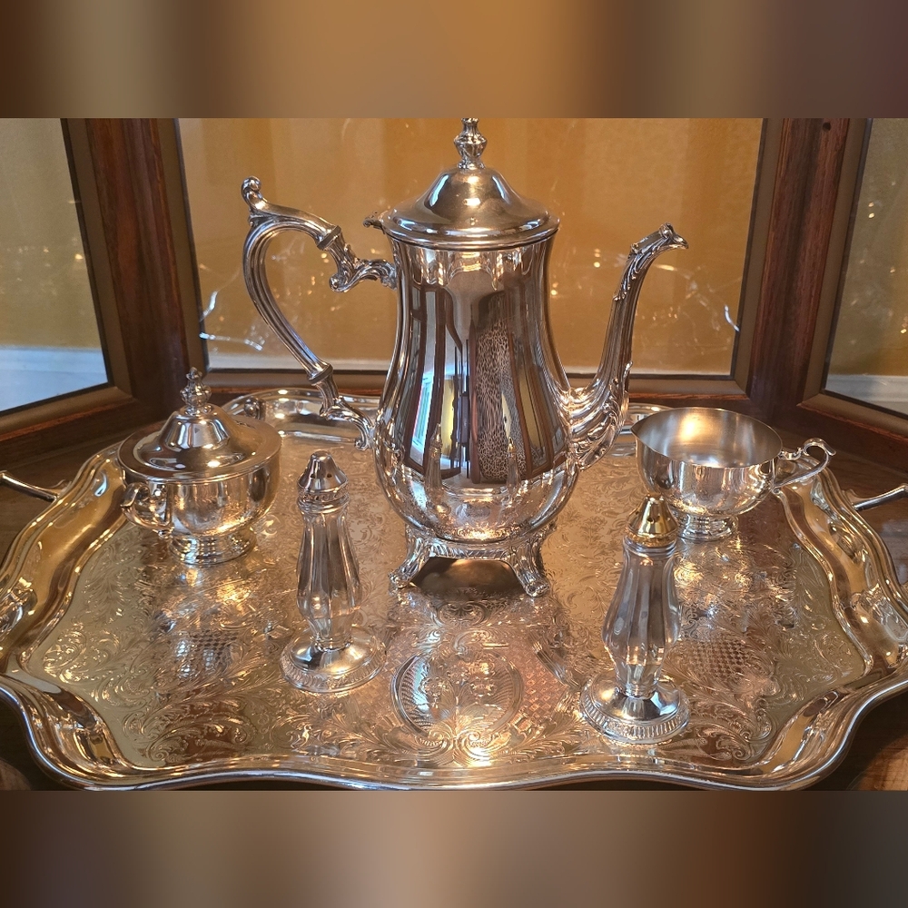 Sterling Silver Platted Tea set